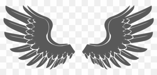 Angel Wings Free Svg Cut File - Svgheartcom Little Hawk Emoji,Black And White Emojis Angel