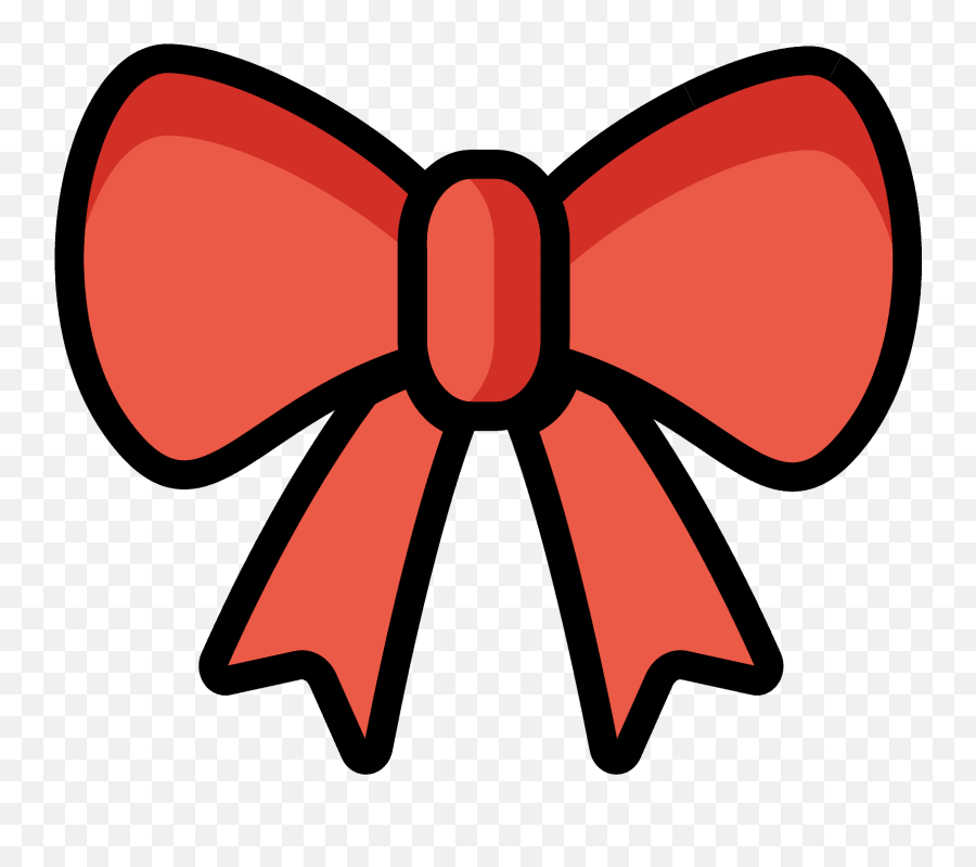 Ribbon Emoji Clipart - Ribbon Emoji,Bow Emoji Transparent