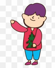 Ugly Christmas Sweater Clipart - Clipart World Fictional Character Emoji,Emotion Snowflake Clipart