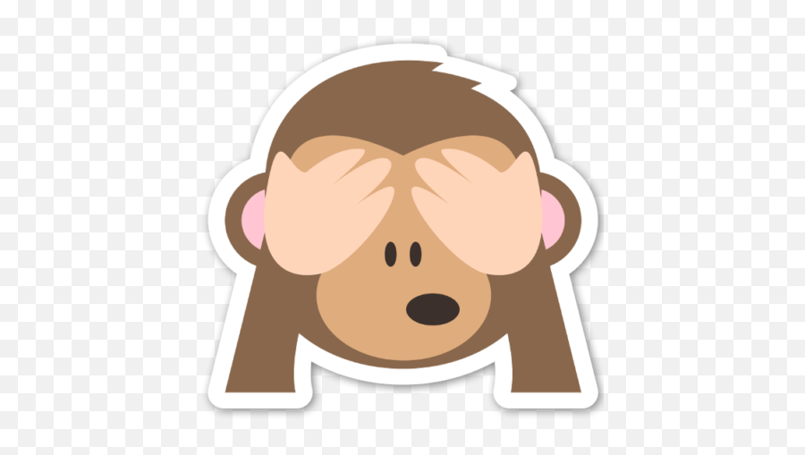 Speak No Evil Sticker - Three Wise Monkeys Png Emoji,Speak No Evil Emoji Transparent Background