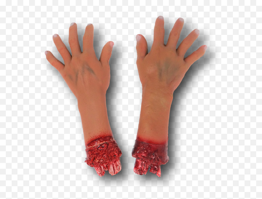 Pair Of 2 Bloody Realistic Severed Hands W Arms U0026 Fingers Emoji,Finger Smelling Emoji