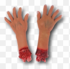 Pair Of 2 Bloody Realistic Severed Hands W Arms U0026 Fingers Emoji,Finger Smelling Emoji