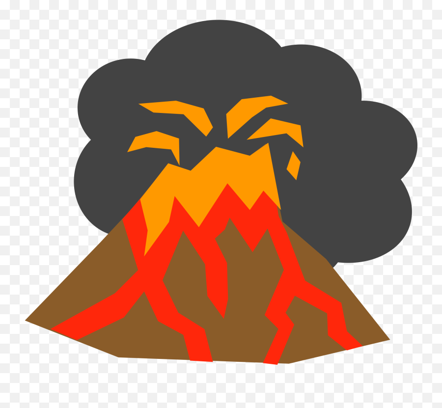 Landscape Clipart Volcano Landscape - Volcano Clip Art Emoji,Volcano Emoji