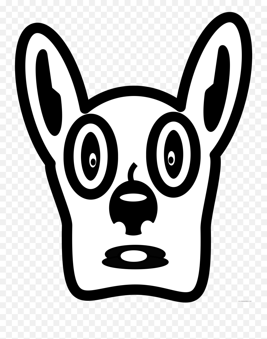 Dog Face Coloring Pages Fundraw Dot Com Cartoon Dog - Cartoon Dog Face Emoji,Alf Emoji