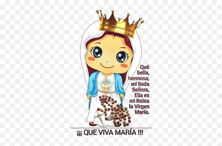 Jesús Y María Stickers Para Whatsapp Emoji,Emoticon De Corona De Reina