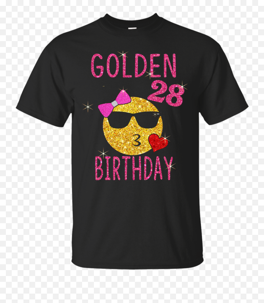 28 Years Old Golden Birthday Emoji Shirt 28th Pink - Docuroinet,Golde Star Emoji