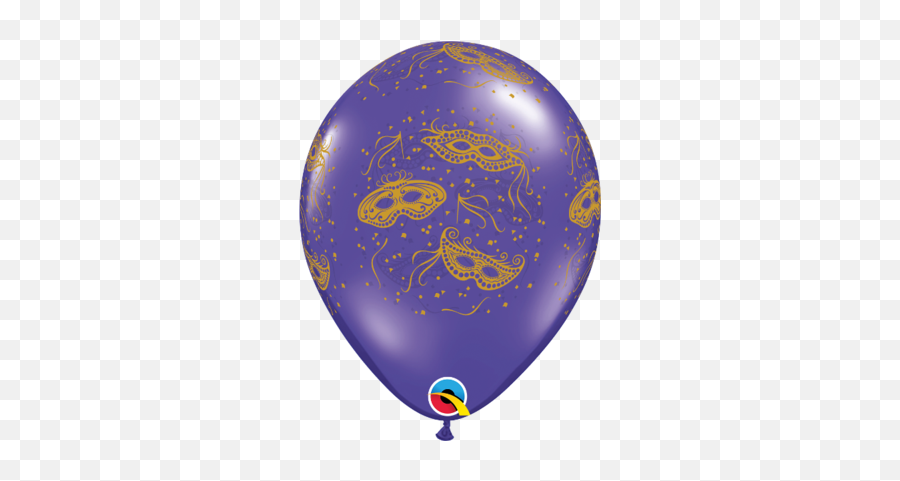 Mardi Gras 11 Inch Printed Balloons Balloon Place - Green And Purple Balloon Emoji,Mardi Gras Emoji