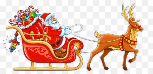 Sleigh Clipart Santa S Sleigh Santa S - Sleigh Santa Png Emoji,Santa Sleigh Emoji