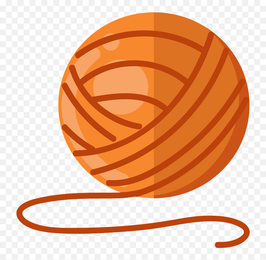 Yarn Clipart - Horizontal Emoji,Yarn Ball Emoji