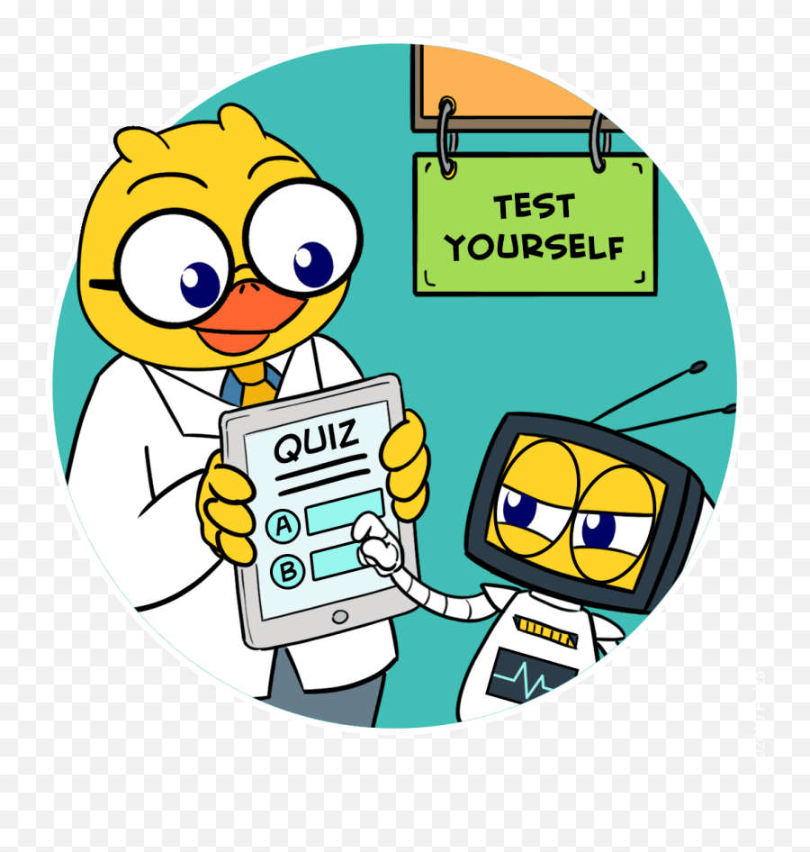 Cartoon Quiz Gif - Test Yourself Animated Gif Emoji,Emoji Cartoon Quiz