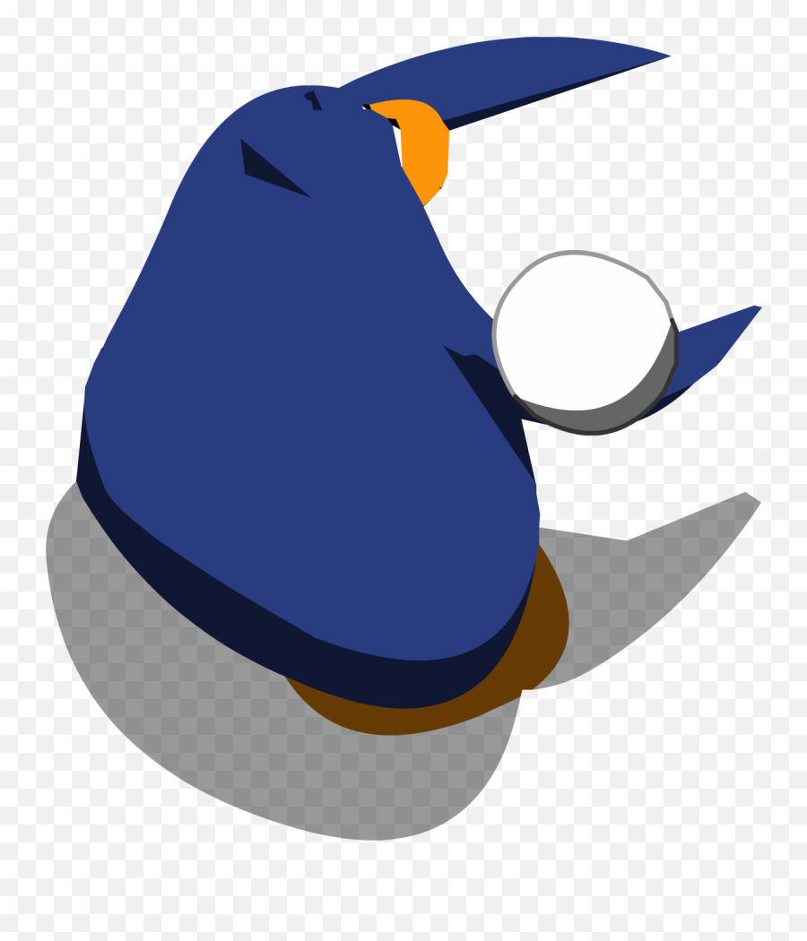 Club Penguin Throwing Snowball Clipart - Club Penguin Penguin Throwing Snowball Emoji,Penguin Emoticon Facebook Chat