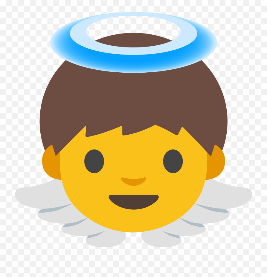 Baby Angel Emoji Clipart - Baby Angel Emoji Android,Angel Emoji Phone Case