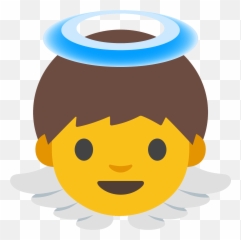 Baby Angel Emoji Clipart - Baby Angel Emoji Android,Angel Emoji Phone Case