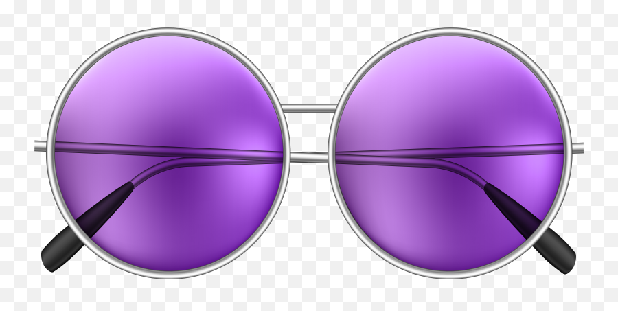 Sunglasses Clipart Purple Sunglasses Purple Transparent - Round Hippie Sunglasses Png Emoji,Sunglasses Emoji Keyboard
