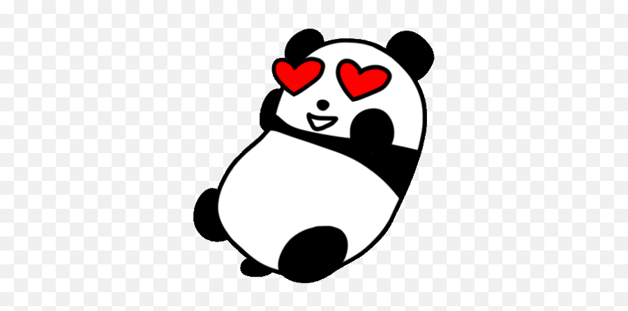 Top Panda Eyes Stickers For Android U0026 Ios Gfycat - Cartoon Transparent Panda Gif Emoji,Sad Panda Emoji
