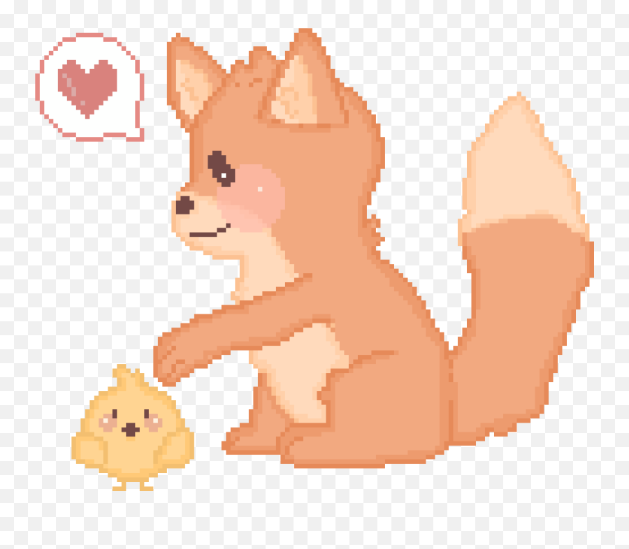 Fox Pixel Sticker By Kp For Ios Android Giphy Animated - Pixel Cute Fox Gif Emoji,Fox Emojis