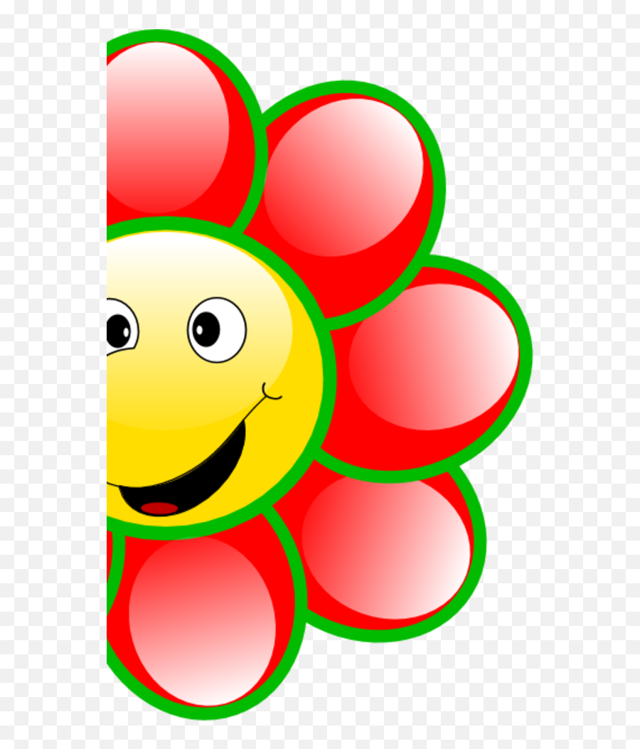 Smiling Flower Clip Art - National Goof Off Day 2019 Emoji,Flowery Emoticon