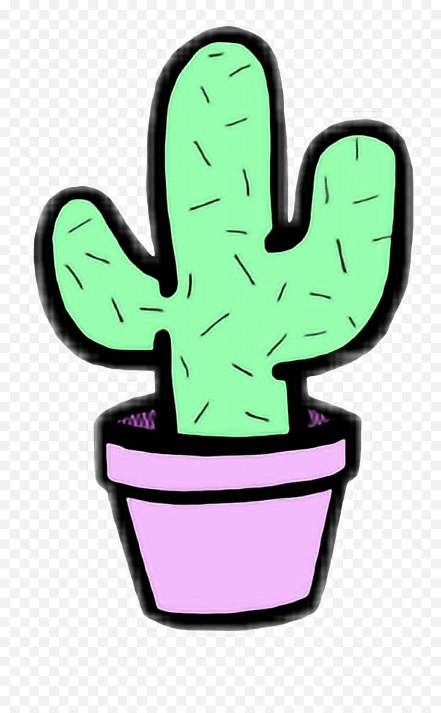 Kaktus Sticker - Easy Cute Cool Drawings Emoji,Cactus Emoji