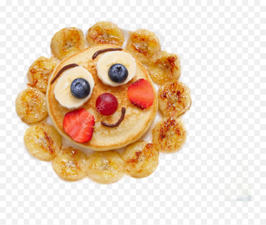 Pancakes Sticker Challenge - Kids Eating Pancakes Emoji,Pancake Designs Emojis