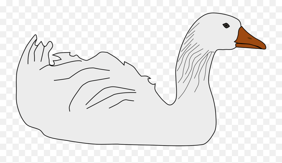 Goose Clipart - Duck Emoji,Goose Emoji