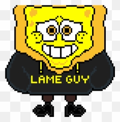 Pixilart - Spongeswap Pixel Art Emoji,Facebook Spongebob Emoticon