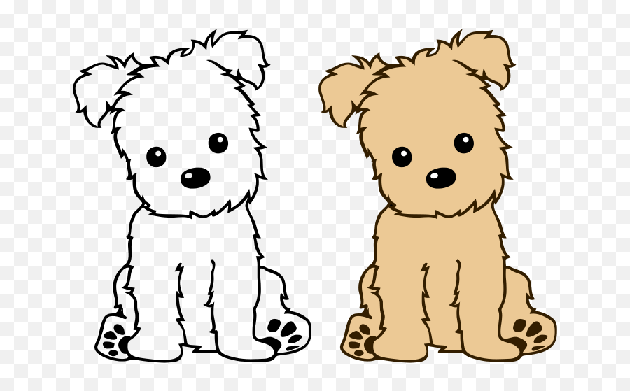 Cute Dog Clip Art Free Svg File - Svgheartcom Easy Fluffy Dog Drawing Emoji,Cute Puppy Emojis