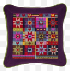Needlepoint Kit U2013 Needlepoint For Fun - Decorative Emoji,Purple Emoji Pillow