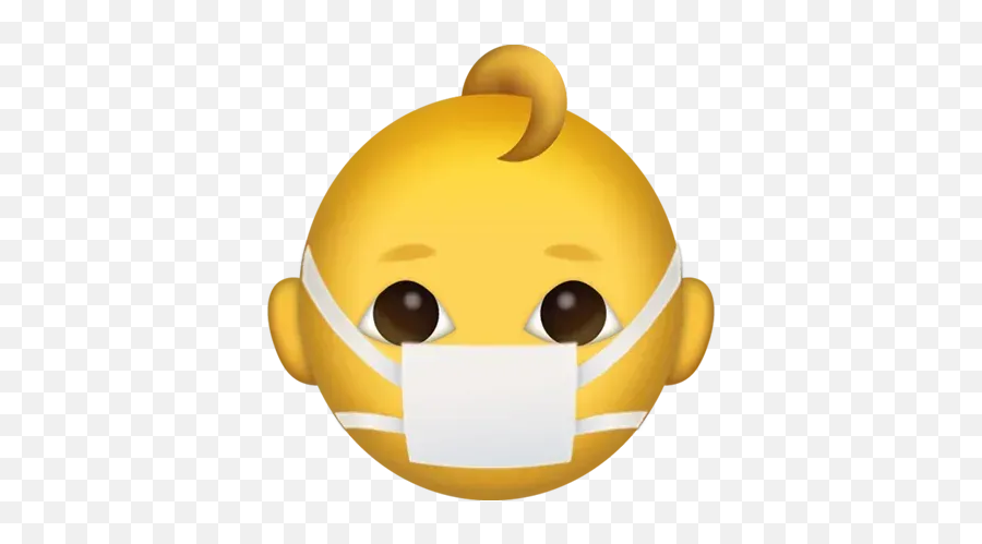 Mask Emoji Whatsapp Stickers - Stickers Cloud Transparent Background Baby Emoji,Gold Emoji