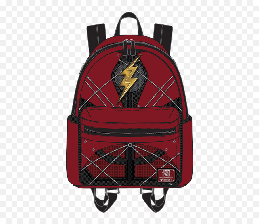 Dc Comics Loungefly Justice League The Flash Mini Backpack - Loungefly Mini Backpack Flash Emoji,Justice Emoji Rolling