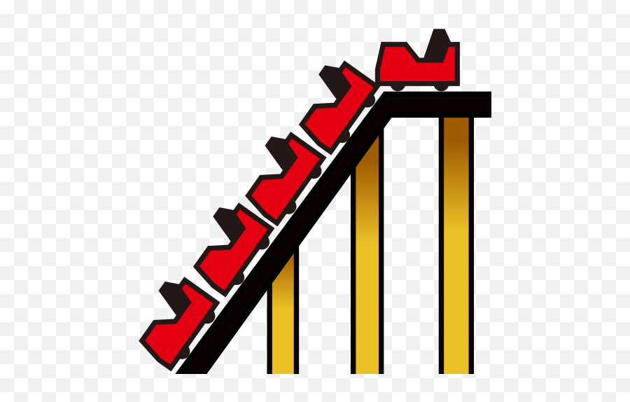 Roller Coaster Emoji - Roller Coaster Sticker Png,Roller Coaster Emoji