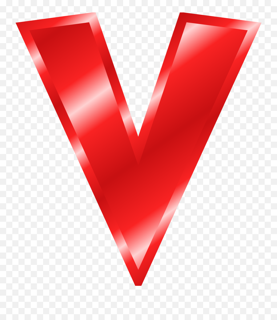 Red 3d Letter Free Image Download - V Clipart Emoji,Emotions With The Letter V In Them