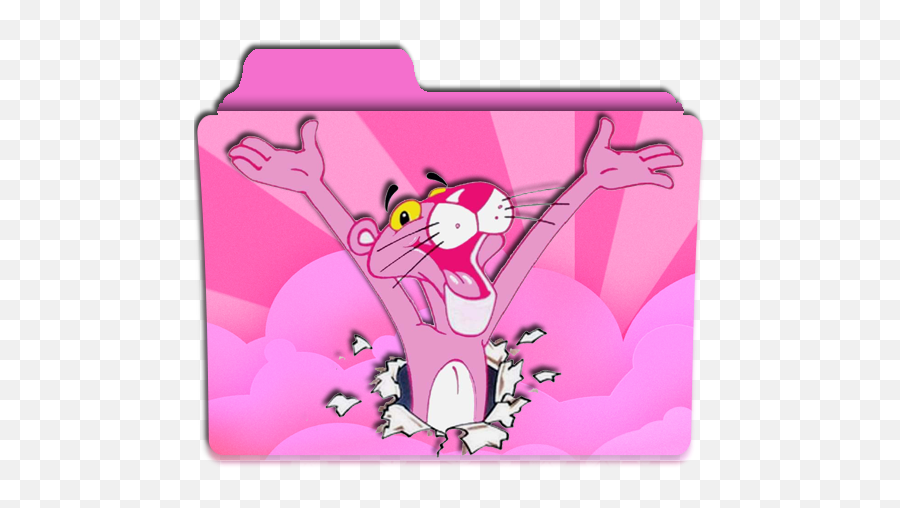The Pink Panther Movie Folder Icon - Pink Panther Folder Icon Emoji,Pink Panter Emoji
