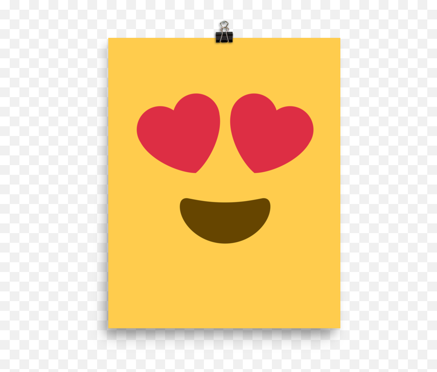 Heart Eyes Heart Eyes Emoji Make It Yourself - Happy,Heart Eyess Emoji
