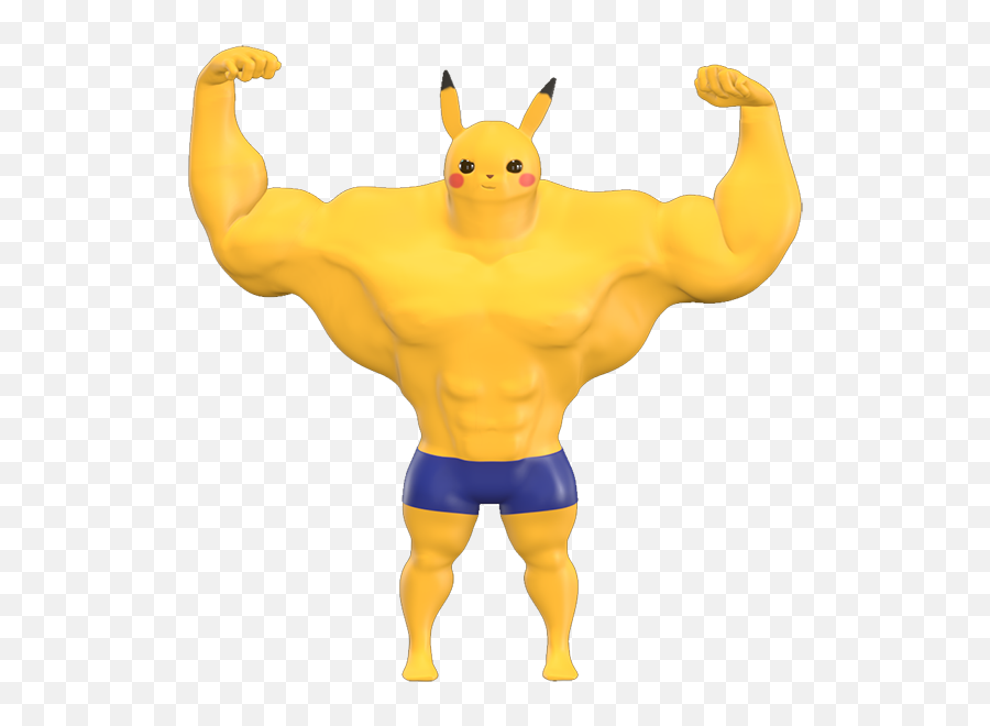 Pika Finance - Fictional Character Emoji,Swole Arm Emoji