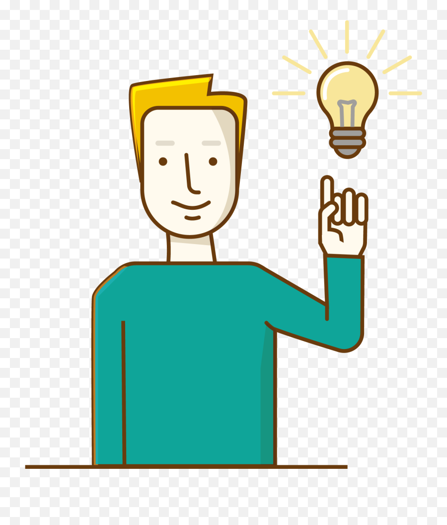 Idea Clipart Head Thinking - Vector Idea Thinking Png Thinking Png Emoji,Thinking Emoji Vector