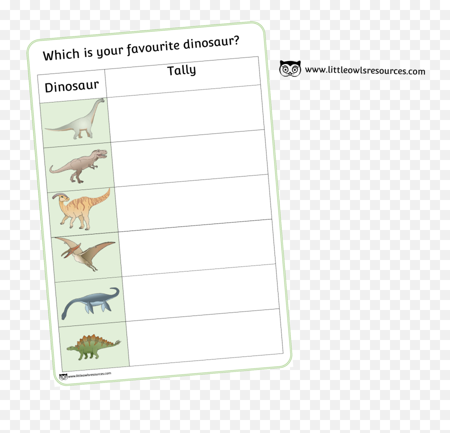 Free Dinosaur Tally Printable Early - Whats Your Favorite Dinosaur Chart Emoji,Children's Emotion Chart Bears
