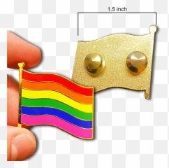 Gg - 002 Large Lgbtq Rainbow Pride Flag 15 Inch Cloisonné Gay Pins Emoji,Emojis Tying A Tie