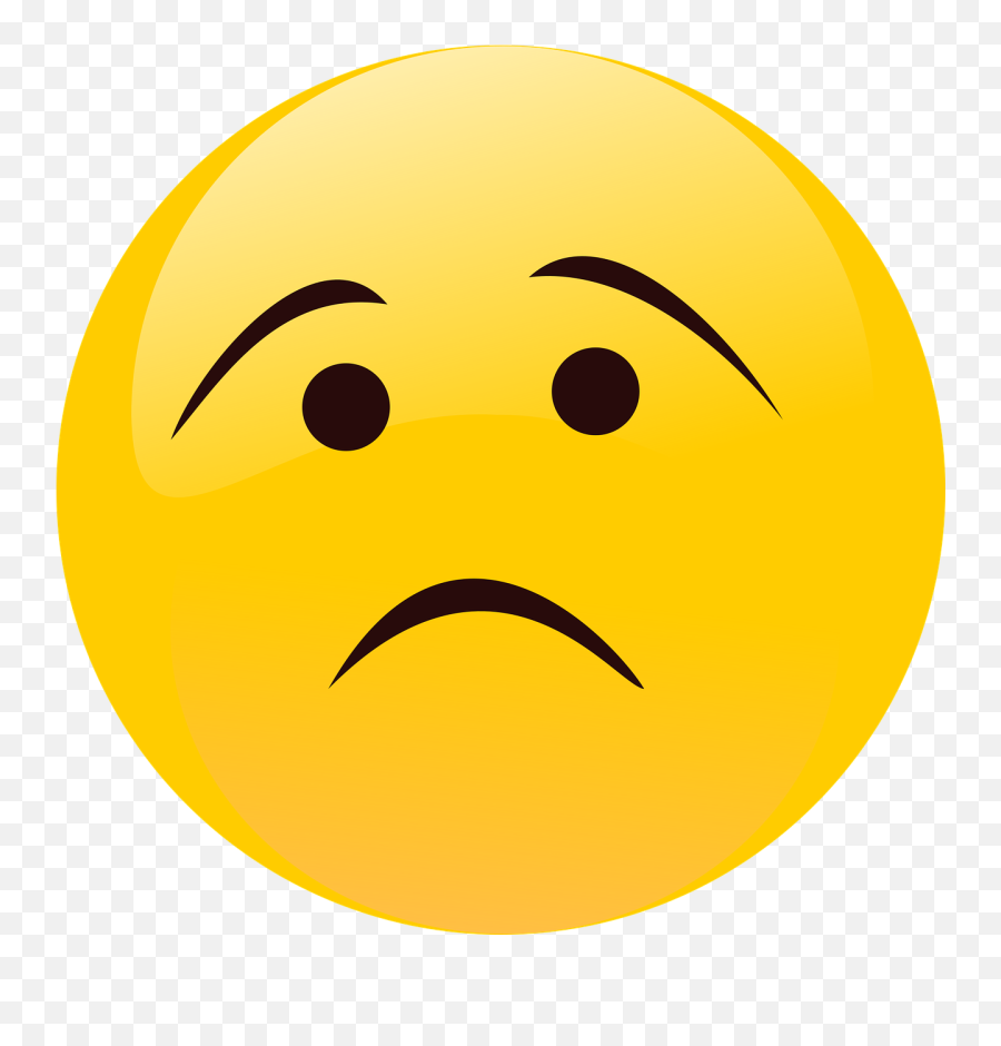 Sad Face Regrets - Emotional Emoji,Winking Emoji
