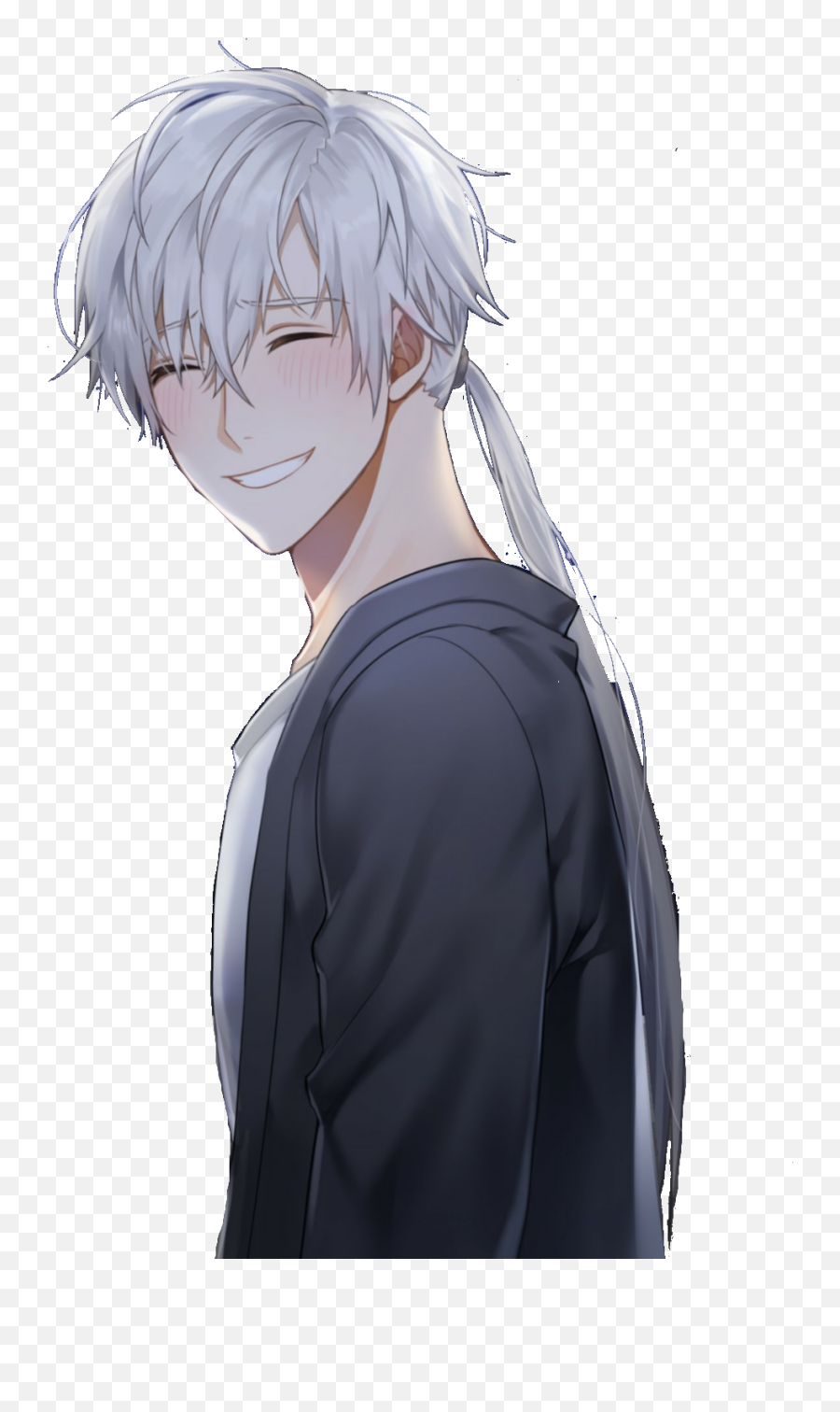 Mysticmessenger Zen Animeboy Smile Sticker By U2014 Ray - Anime Boy Smile Emoji,Mystic Messenger Ray Emoji