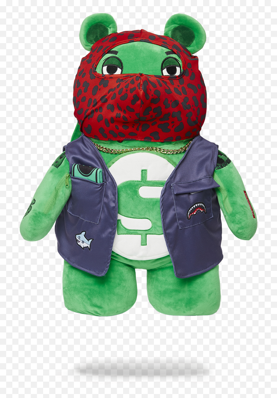 Ski Mask Teddy Bear Backpack Emoji,Messenger Bear Emoji