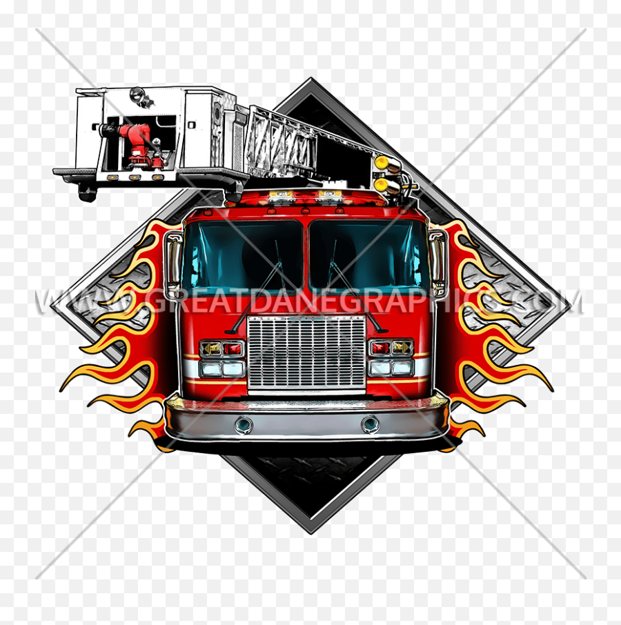 Clipart Flames Truck Clipart Flames Truck Transparent Free - Fire Truck Flames Svg Emoji,Fire Emoji Shirt