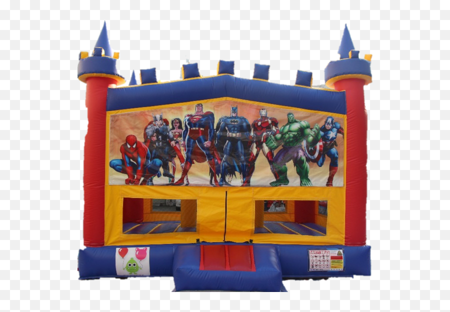 Super Hero Bouncy Castle - 48m Superhero Emoji,Emoji Game Hulk