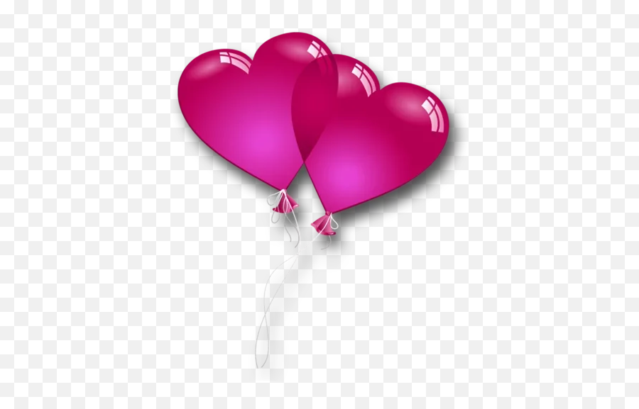 Heart Balloon Transparent Png - Clipart Valentine Heart Emoji,Pink Heart Emoji Balloons