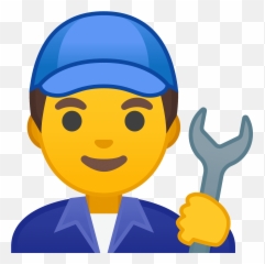 Man Mechanic Emoji Clipart - Clip Art,Handyman Emoji