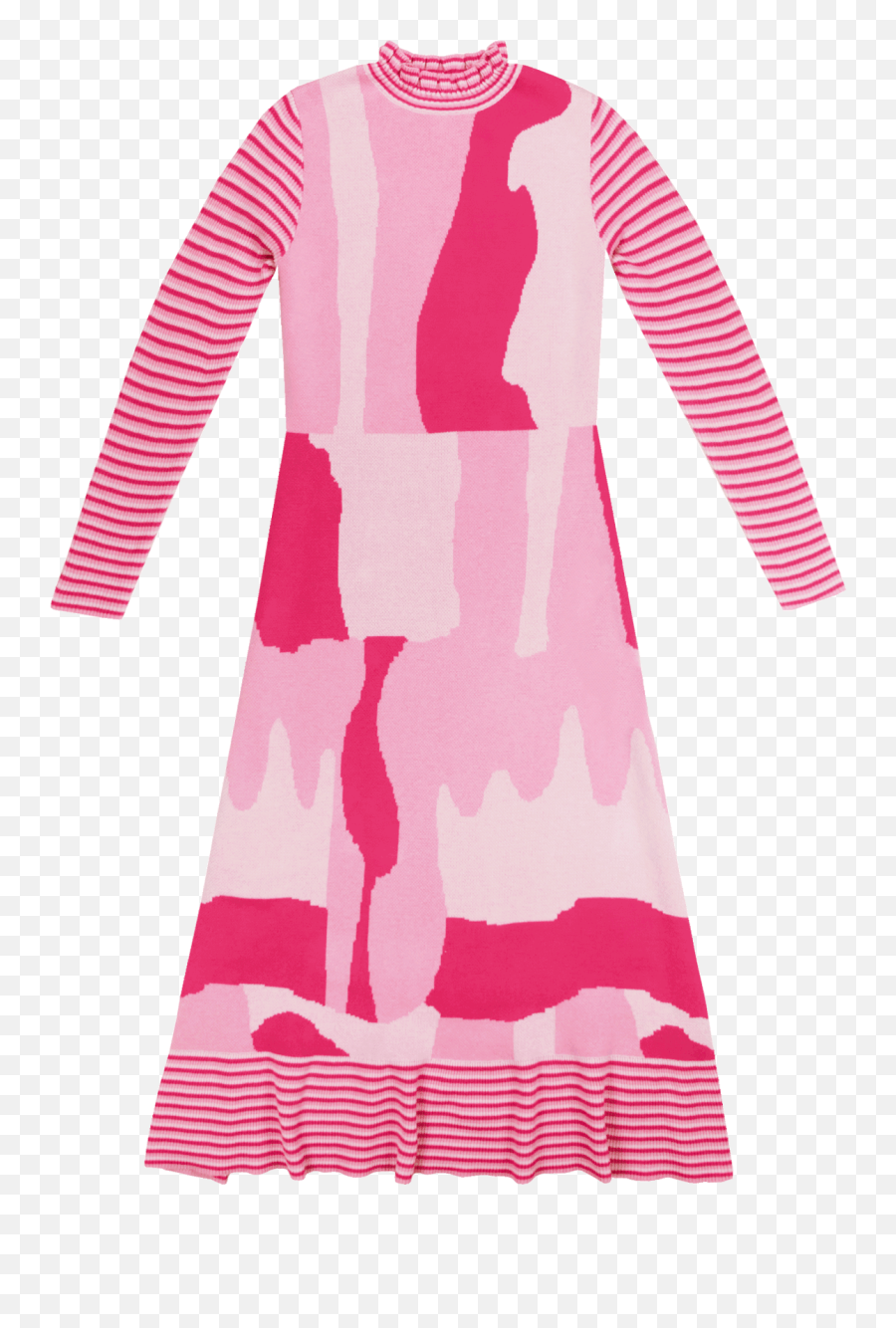 Long Dress Long Sleeves - Pink Glaze Long Sleeve Emoji,Wearing Emotions On Sleeve