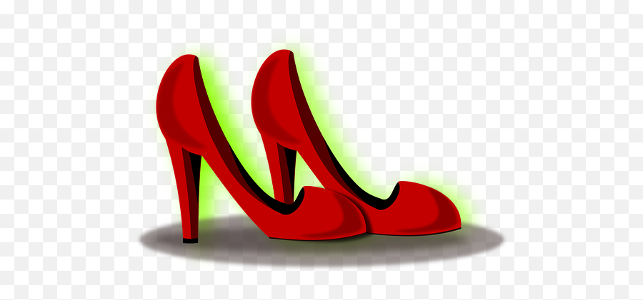 Red Shoes Shoes Illustrations - Round Toe Emoji,High Heel Emoticon