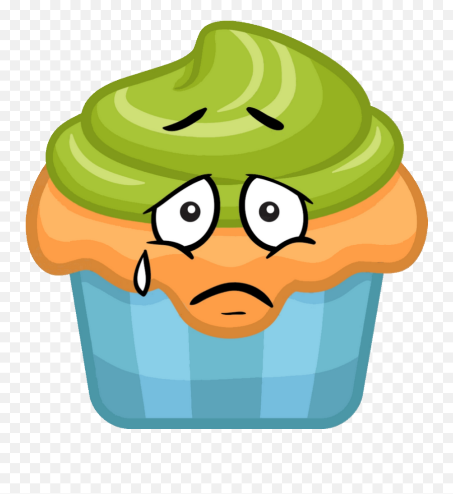 Jpg Royalty Free Download Gu Dessert Cupcake Qui Pleure - Clipart Sad Cupcake Emoji,Muffin Emoticon