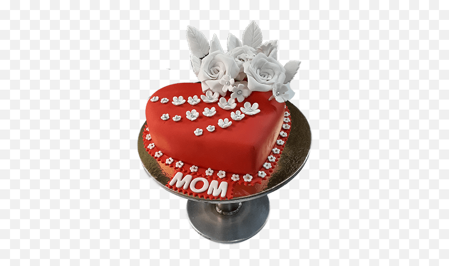 1 Kg Heart Shaped Cake For Mom Birthday - Theme Cake For Mom Birthday Emoji,Emoji Cakes For Girls