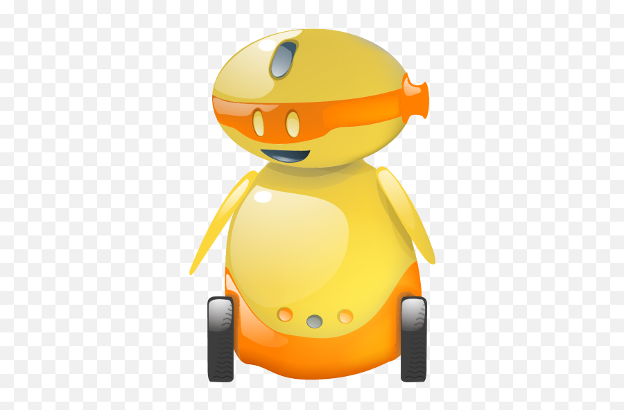 Happy Funny Emoticon Smile Emotion Fun Robot Icon - Yellow Robot Png Emoji,Wow Face Android Emoticon