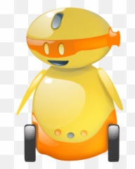 Happy Funny Emoticon Smile Emotion Fun Robot Icon - Yellow Robot Png Emoji,Wow Face Android Emoticon